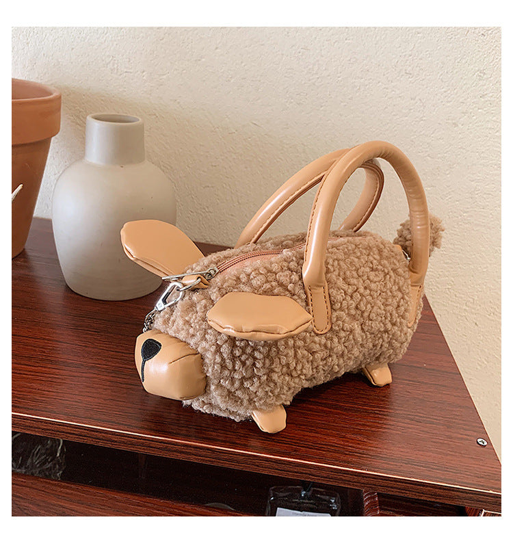 Wholesale Plush Lamb Shoulder Bag